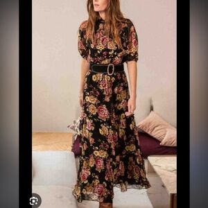 Sezane Prima Dress Imprimé Poupée Russe - Size 34